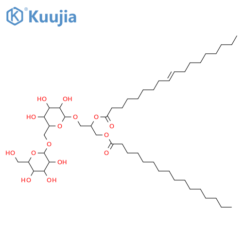 Glycerol 1,2-dialkanoates; Glycerol 1-hexadecanoate 2-(9Z-octadecenoate), 3-O-[α-D-Galactopyranosyl-(1→6)-β-D-galactopyranoside] structure