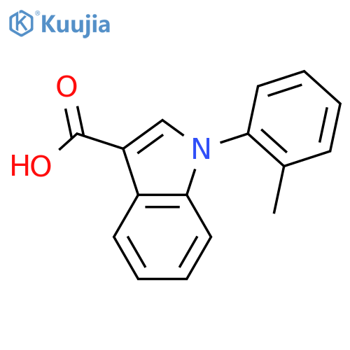 1-(o-Tolyl)-1H-indole-3-carboxylic acid structure