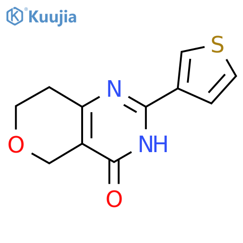 2-(Thiophen-3-YL)-7,8-dihydro-3H-pyrano[4,3-D]pyrimidin-4(5H)-one structure