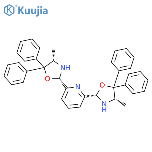 2,6-Bis(2S,4S)-4-methyl-5,5-diphenyloxazolidin-2-ylpyridine structure