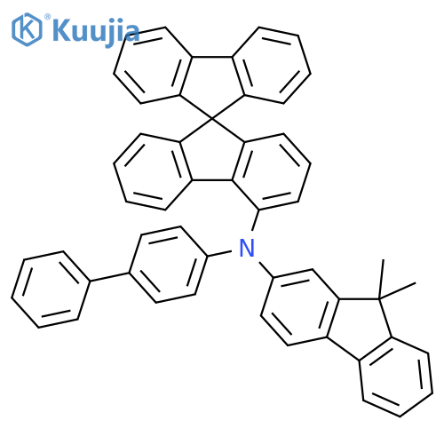 N-([1,1'-Biphenyl]-4-yl)-N-(9,9-dimethyl-9H-fluoren-2-yl)-9,9'-spirobi[fluoren]-4-amine structure