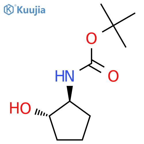tert-butyl N-[(1S,2S)-2-hydroxycyclopentyl]carbamate structure