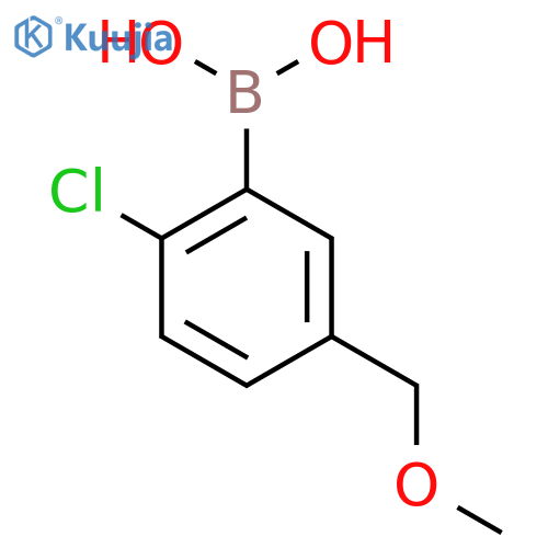 2-Chloro-5-methoxymethylphenylboronic acid structure