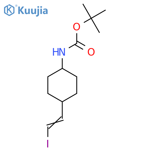tert-Butyl (1r,4r)-4-((Z)-2-iodovinyl)-cyclohexylcarbamate structure