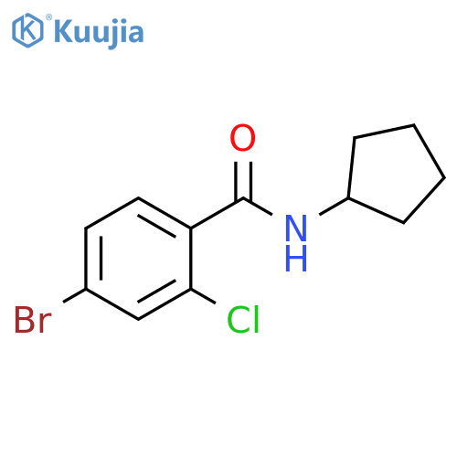 4-Bromo-2-chloro-n-cyclopentylbenzamide structure