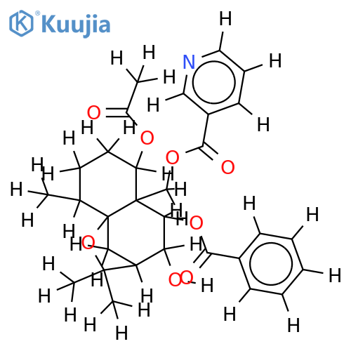 (1alpha,8beta,9alpha)-14-(3-Pyridinecarbonyl),9-benzoyl,1-Ac-1,8,9,14-Tetrahydroxydihydro-beta-agarofuran structure