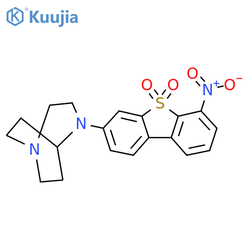 3-(1,4-Diazabicyclo[3.2.2]nonan-4-yl)-6-nitrodibenzo[b,d]thiophene 5,5-Dioxide structure