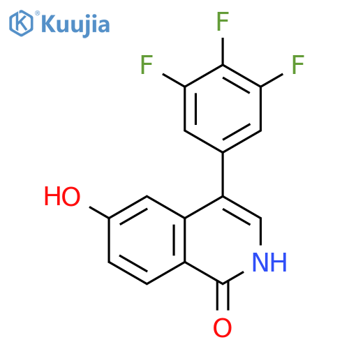 6-Hydroxy-4-(3,4,5-trifluorophenyl)isoquinolin-1(2H)-one structure