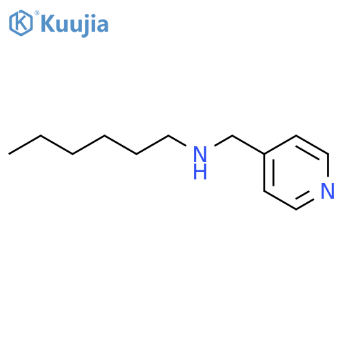 hexyl[(pyridin-4-yl)methyl]amine structure