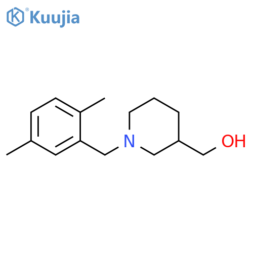 {1-[(2,5-dimethylphenyl)methyl]piperidin-3-yl}methanol structure