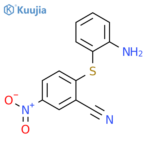 2-(2-Aminophenyl)thio-5-nitrobenzonitrile structure
