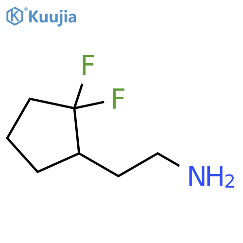 2-(2,2-difluorocyclopentyl)ethan-1-amine structure