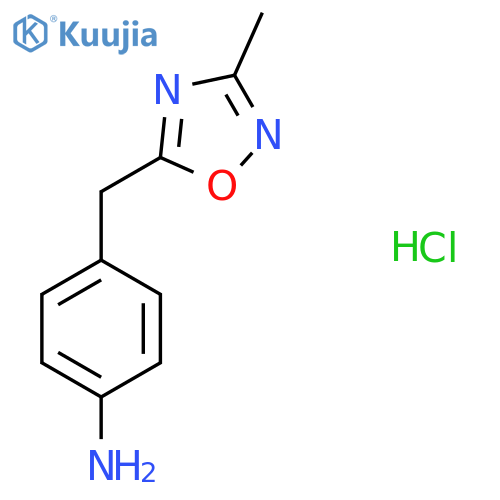 4-(3-methyl-1,2,4-oxadiazol-5-yl)methylaniline hydrochloride structure
