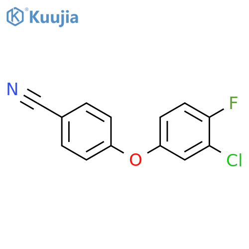 4-(3-chloro-4-fluorophenoxy)benzonitrile structure