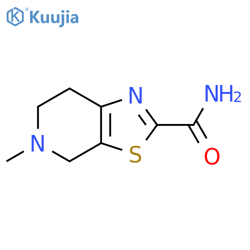 Thiazolo[5,4-c]pyridine-2-carboxamide, 4,5,6,7-tetrahydro-5-methyl- structure