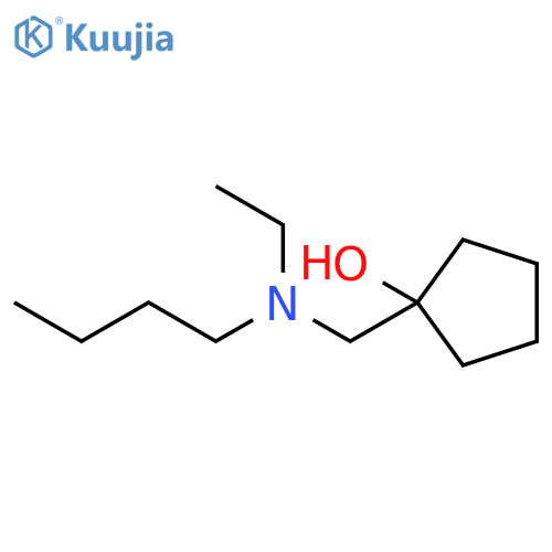 1-{[butyl(ethyl)amino]methyl}cyclopentan-1-ol structure