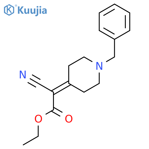 Ethyl 2-(1-Benzyl-4-piperidinylidene)-2-cyanoacetate structure