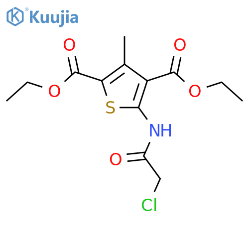2,4-diethyl 5-(2-chloroacetamido)-3-methylthiophene-2,4-dicarboxylate structure
