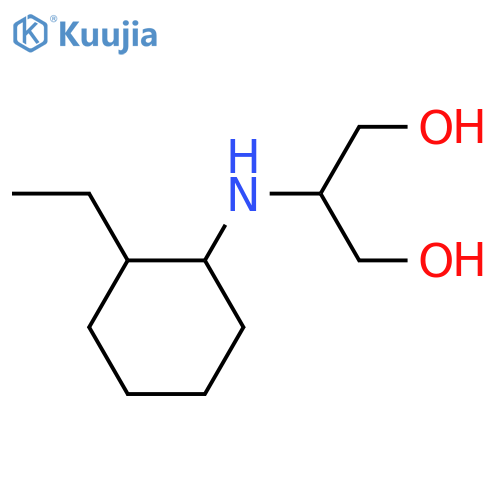 2-(2-ethylcyclohexyl)aminopropane-1,3-diol structure
