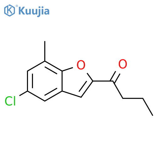 1-Butanone, 1-(5-chloro-7-methyl-2-benzofuranyl)- structure