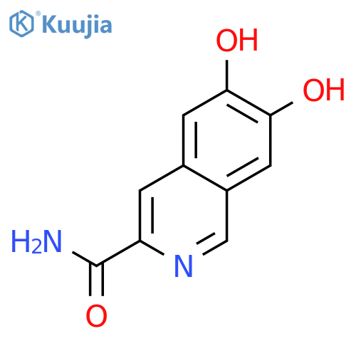 3-Isoquinolinecarboxamide,6,7-dihydroxy- structure