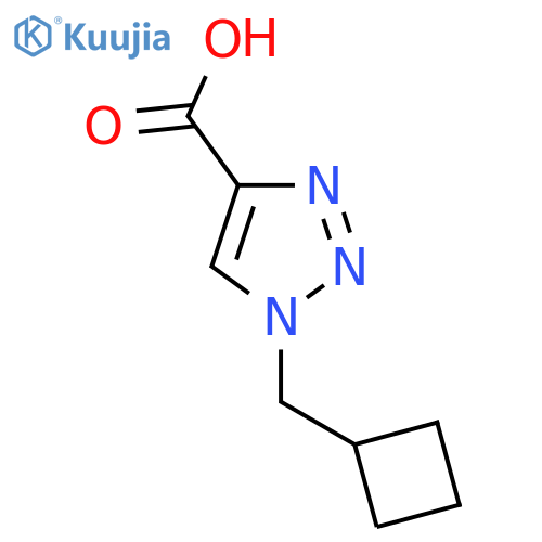 1-(cyclobutylmethyl)-1H-1,2,3-triazole-4-carboxylic acid structure