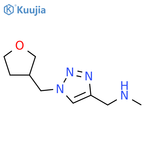 methyl({1-(oxolan-3-yl)methyl-1H-1,2,3-triazol-4-yl}methyl)amine structure