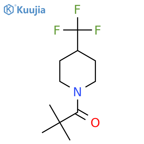 2,2-dimethyl-1-4-(trifluoromethyl)piperidin-1-ylpropan-1-one structure