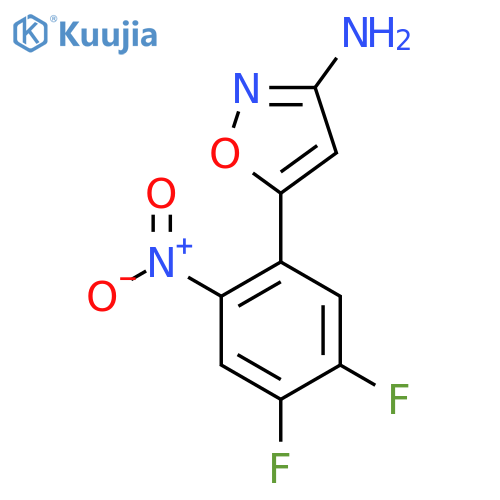 5-(4,5-difluoro-2-nitrophenyl)-1,2-oxazol-3-amine structure