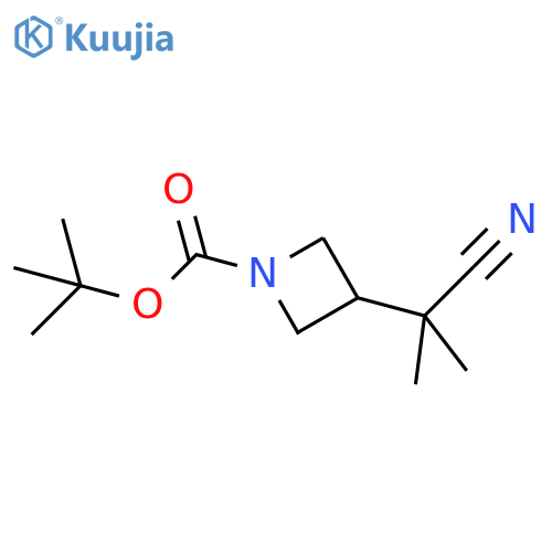 tert-butyl 3-(1-cyano-1-methylethyl)azetidine-1-carboxylate structure