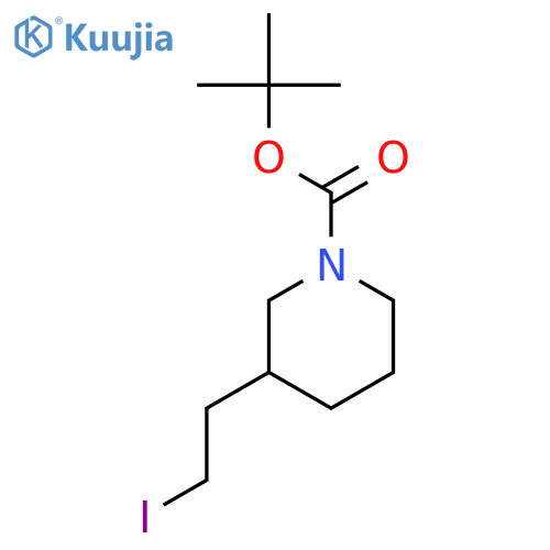 Tert-butyl 3-(2-iodoethyl)piperidine-1-carboxylate structure