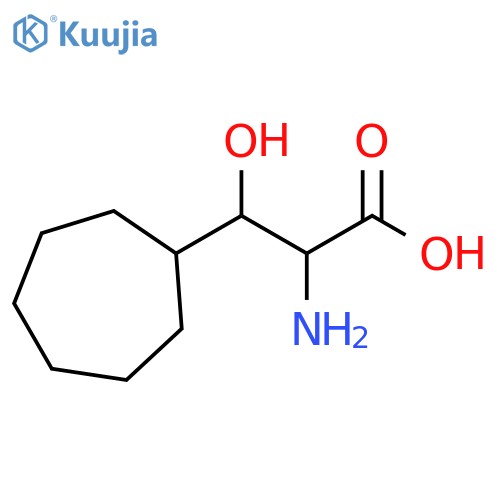 2-amino-3-cycloheptyl-3-hydroxypropanoic acid structure