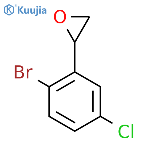 2-(2-bromo-5-chlorophenyl)oxirane structure