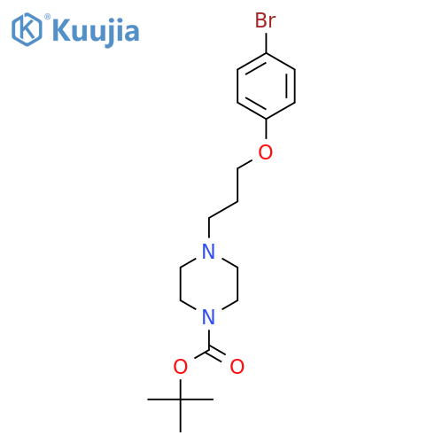Tert-butyl 4-(3-(4-bromophenoxy)propyl)piperazine-1-carboxylate structure