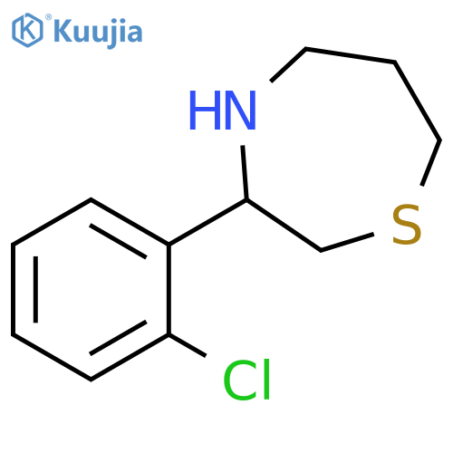 1,4-Thiazepine, 3-(2-chlorophenyl)hexahydro- structure