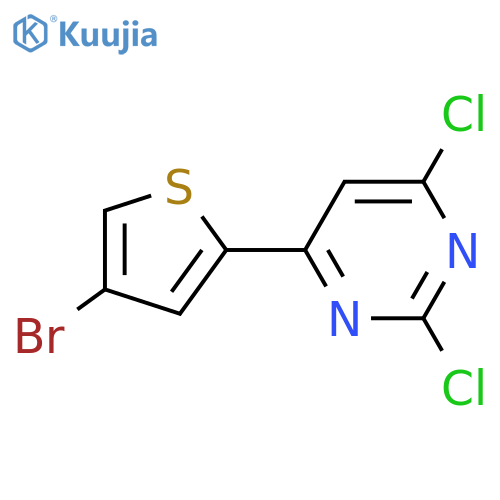 4-(4-bromothiophen-2-yl)-2,6-dichloropyrimidine structure