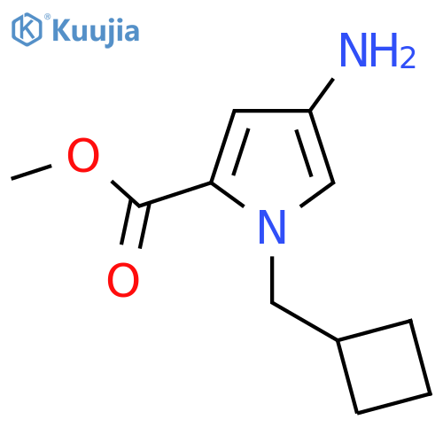 methyl 4-amino-1-(cyclobutylmethyl)-1H-pyrrole-2-carboxylate structure