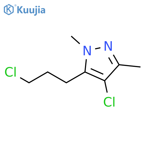 1H-Pyrazole, 4-chloro-5-(3-chloropropyl)-1,3-dimethyl- structure