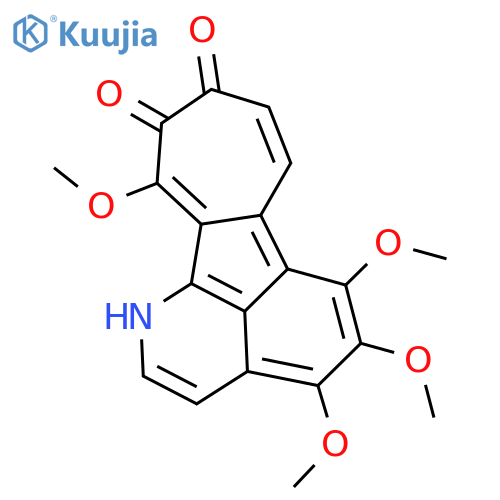 10H-Azuleno[1,2,3-ij]isoquinolin-10-one,9-hydroxy-4,5,6,11-tetramethoxy- structure