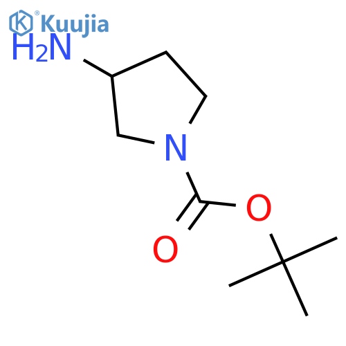 tert-butyl (3S)-3-aminopyrrolidine-1-carboxylate structure