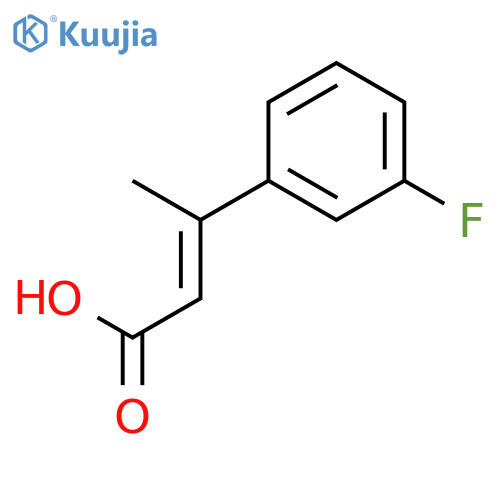 3-(3-fluorophenyl)but-2-enoic acid structure