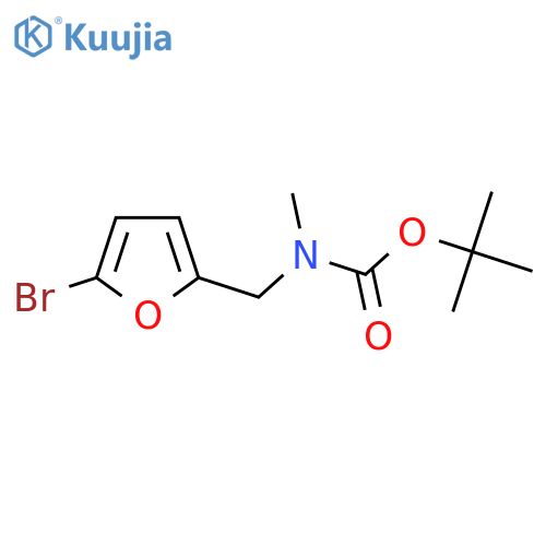 tert-butyl N-[(5-bromofuran-2-yl)methyl]-N-methylcarbamate structure