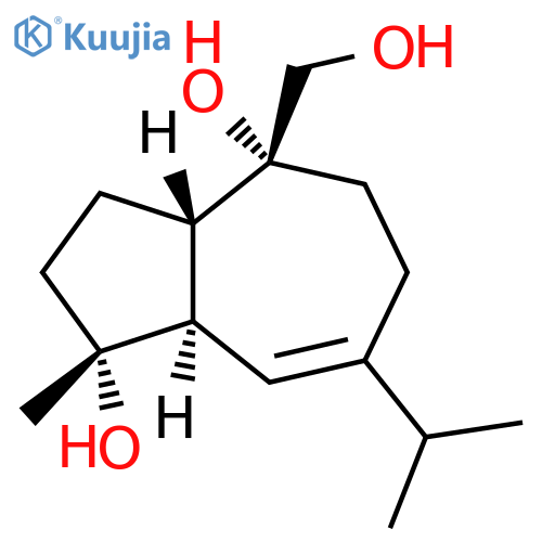 1,4-Azulenediol,1,2,3,3a,4,5,6,8a-octahydro-4-(hydroxymethyl)-1-methyl-7-(1-methylethyl)-,(1R,3aS,4R,8aR)-rel- structure