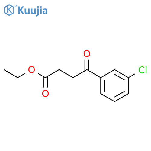 Ethyl 4-(3-chlorophenyl)-4-oxobutyrate structure
