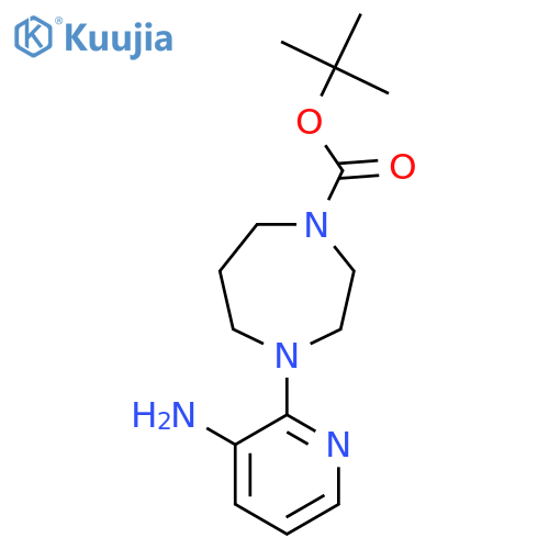 Tert-butyl 4-(3-aminopyridin-2-YL)-1,4-diazepane-1-carboxylate structure