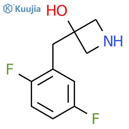 3-(2,5-difluorophenyl)methylazetidin-3-ol structure