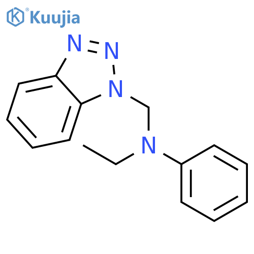 1H-Benzotriazole-1-methanamine, N-ethyl-N-phenyl- structure