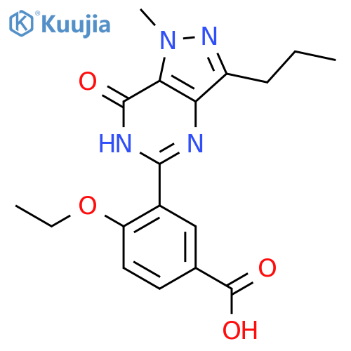 5-(5-Carboxy-2-ethoxyphenyl)-1-methyl-3-n-propyl-1,6-dihydro-7H-pyrazolo4,3-dpyrimidin-7-one structure