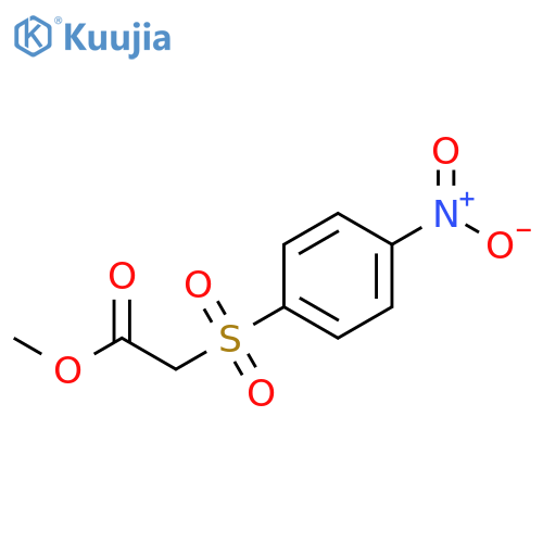Acetic acid, [(4-nitrophenyl)sulfonyl]-, methyl ester structure