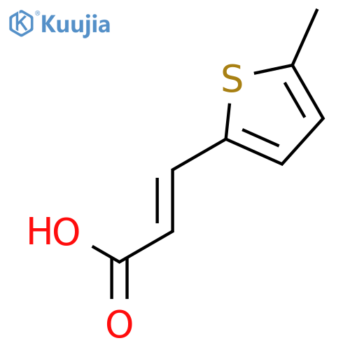 (E)-3-(5-Methylthiophen-2-YL)acrylic acid structure